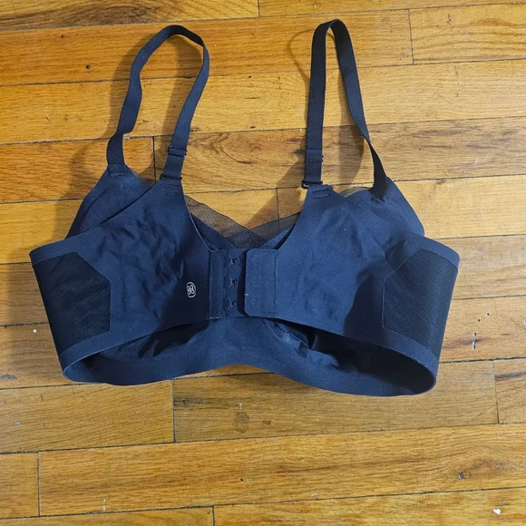 Honeylove Womens Wireless Bra Size L38B/C Black Ethical Sustainable - Picture 2 of 4